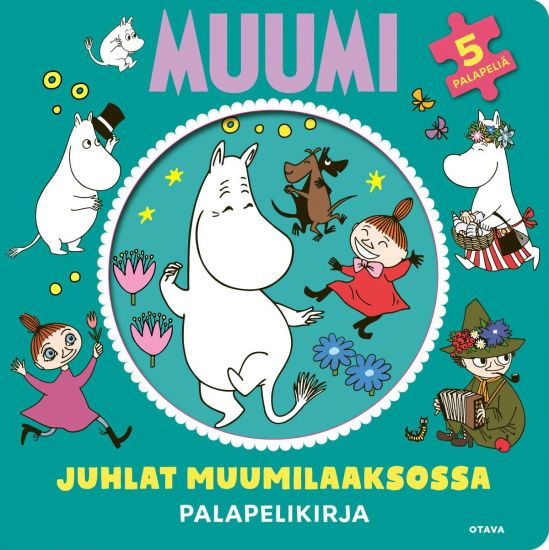 Muumi - Juhlat Muumilaaksossa – Heli Anneli Virtanen, kirjan kansikuva
