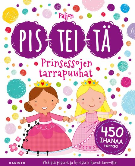 Paljon pisteitä, Prinsessojen tarrapuuhat, kirjan kansikuva