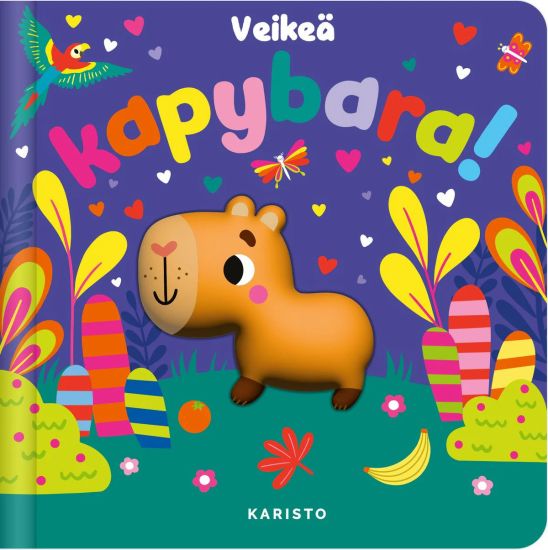 Veikeä kapybara, kirjan kansikuva