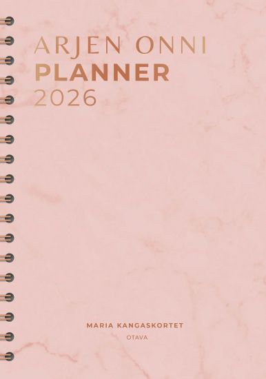 Arjen onni Planner 2026 – Maria Kangaskortet, kirjan kansikuva