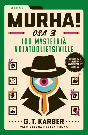 Murha! Osa 3 - 100 mysteeriä nojatuolietsiville – G. T. Karber, kirjan kansikuva