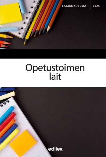 Opetustoimen lait 2025, kirjan kansikuva