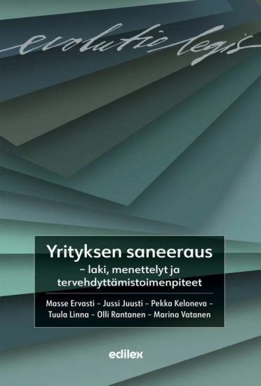 Yrityksen saneeraus – laki, menettelyt ja tervehdyttämistoimenpiteet – Masse Ervasti, kirjan kansikuva