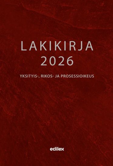 Lakikirja 2026, kirjan kansikuva