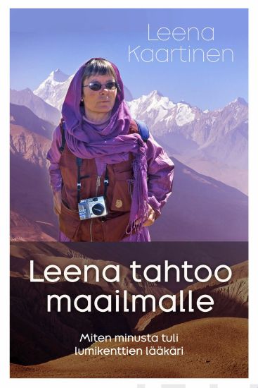 Leena tahtoo maailmalle – Leena Kaartinen, kirjan kansikuva