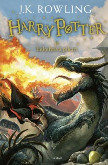 Harry Potter ja liekehtivä pikari – J.K. Rowling, kirjan kansikuva