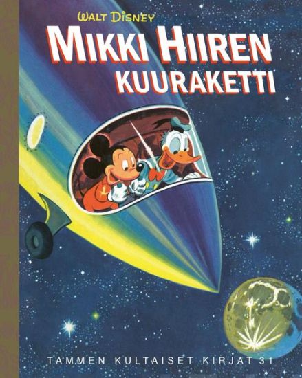 Mikki Hiiren kuuraketti, kirjan kansikuva