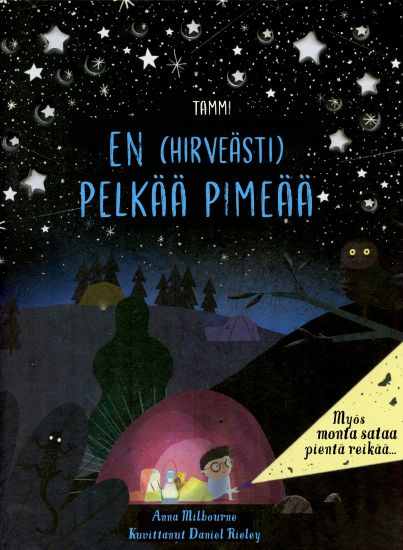 En (hirveästi) pelkää pimeää – Anna Milbourne, kirjan kansikuva