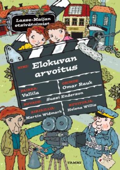 Elokuvan arvoitus. Lasse-Maijan etsivätoimisto – Martin Widmark, kirjan kansikuva