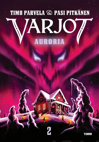 Varjot 2. Auroria – Timo Parvela, kirjan kansikuva