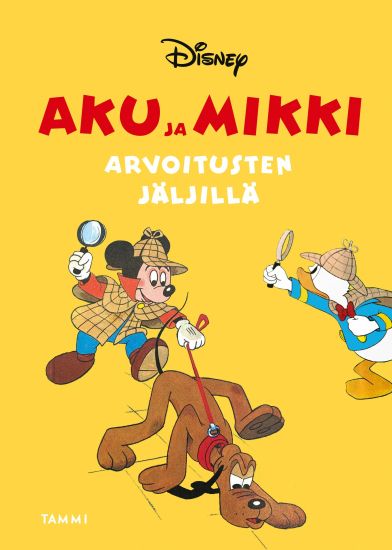 Aku ja Mikki arvoitusten jäljillä, kirjan kansikuva