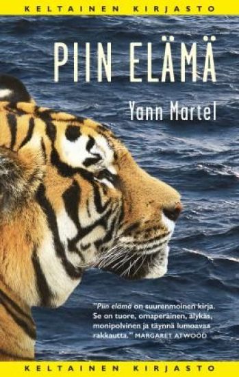 Piin elämä – Yann Martel, kirjan kansikuva