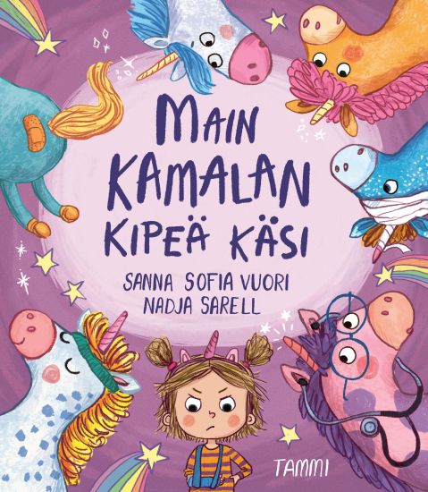 Main kamalan kipeä käsi – Sanna Sofia Vuori, kirjan kansikuva