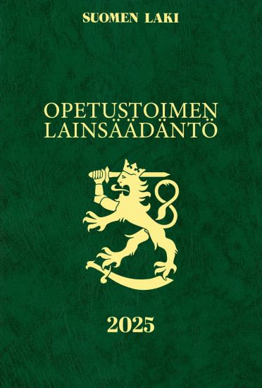 Opetustoimen lainsäädäntö 2025, kirjan kansikuva