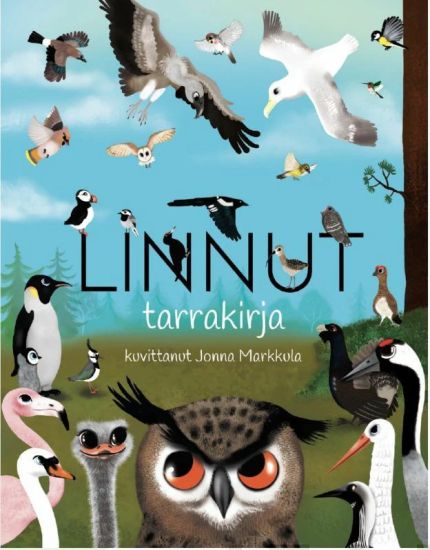 Linnut tarrakirja, kirjan kansikuva