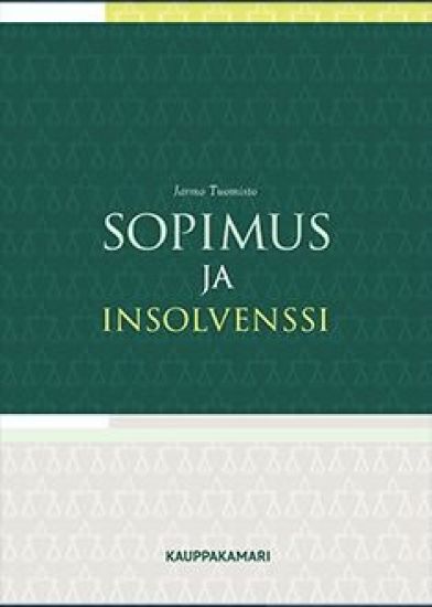 Sopimus ja insolvenssi – Jarmo Tuomisto, kirjan kansikuva