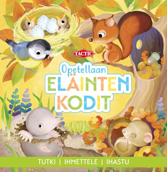 Opetellaan Eläinten Kodit kirja