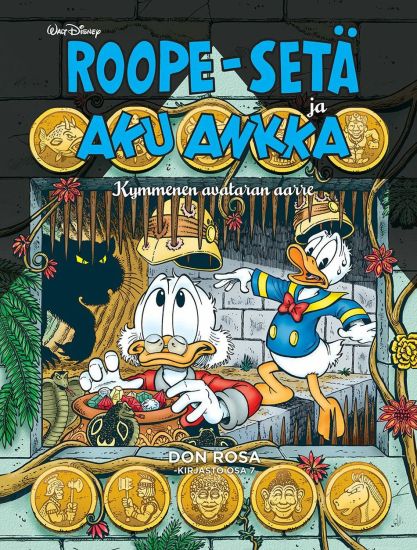 Don Rosa -kirjasto osa 7: Roope-setä ja Aku Ankka - Kymmenen avataran aarre – Don Rosa, kirjan kansikuva