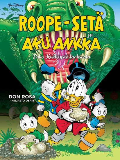 Don Rosa -kirjasto osa 8: Roope-Setä ja Aku Ankka - Pako kielletystä laaksosta – Don Rosa, kirjan kansikuva
