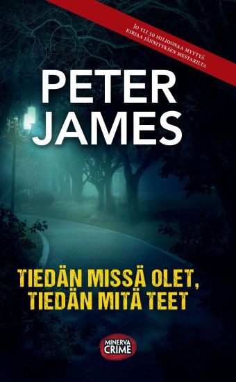 Tiedän missä olet, tiedän mitä teet – Peter James, kirjan kansikuva