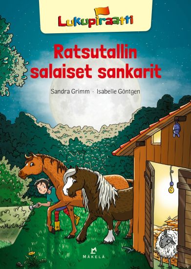 Ratsutallin salaiset sankarit – Sandra Grimm, kirjan kansikuva