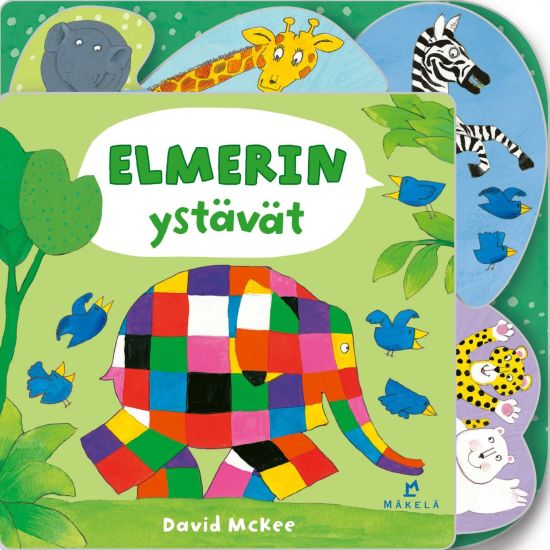 Elmerin ystävät – David McKee, kirjan kansikuva