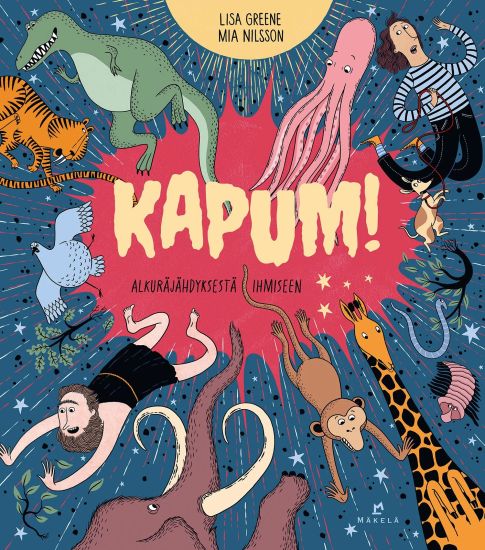 KAPUM! Alkuräjähdyksestä ihmiseen – Lisa Greene, kirjan kansikuva