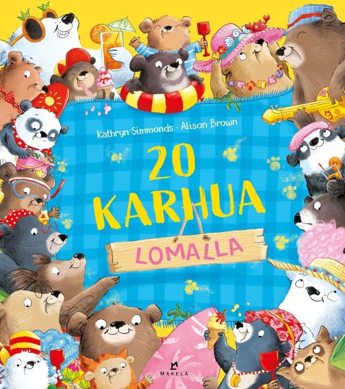 20 karhua lomalla – Kathryn Simmonds, kirjan kansikuva