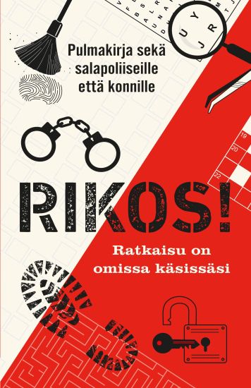 RIKOS! Pulmakirja sekä salapoliiseille että konnille  - Ratkaisu on omissa käsissäsi, kirjan kansikuva
