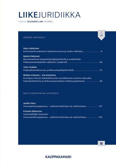 Liikejuridiikka 1/2026