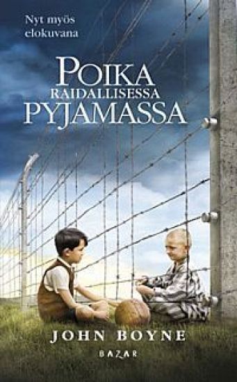 Poika raidallisessa pyjamassa – John Boyne, kirjan kansikuva