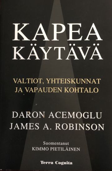 Kapea käytävä – Daron Acemoglu, kirjan kansikuva