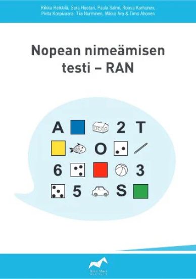 Nopean nimeämisen testi - RAN – Riikka Heikkilä, kirjan kansikuva