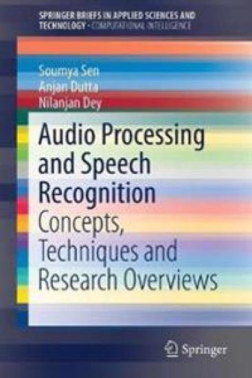 Audio Processing and Speech Recognition – Soumya Sen, kirjan kansikuva