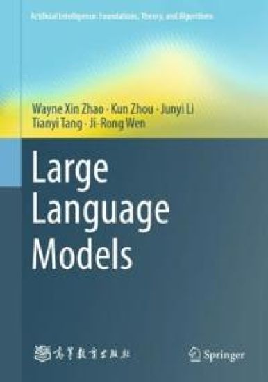 Large Language Models – Wayne Xin Zhao, kirjan kansikuva