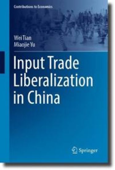 Input Trade Liberalization in China – Wei Tian, kirjan kansikuva