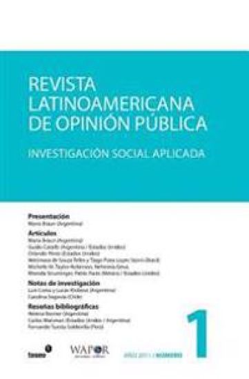 Revista Latinoamericana de Opinión Pública n°1: Investigación Social Aplicada