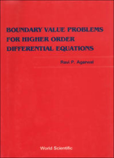 Boundary Value Problems From Higher Order Differential Equations – Ravi P Agarwal, kirjan kansikuva