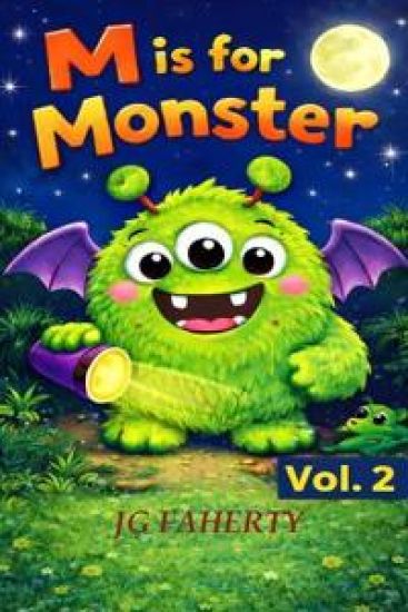 M is for Monster – Jg Faherty, kirjan kansikuva