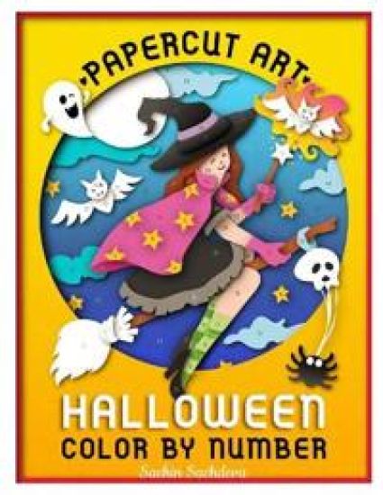 Papercut Art Halloween – Sachin Sachdeva, kirjan kansikuva