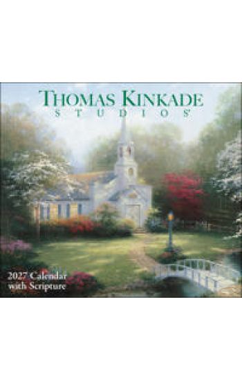 Thomas Kinkade Studios® 2027 Deluxe Wall Calendar with Scripture