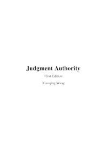 Judgment Authority
