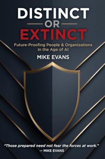 Distinct or Extinct – Mike Evans, kirjan kansikuva